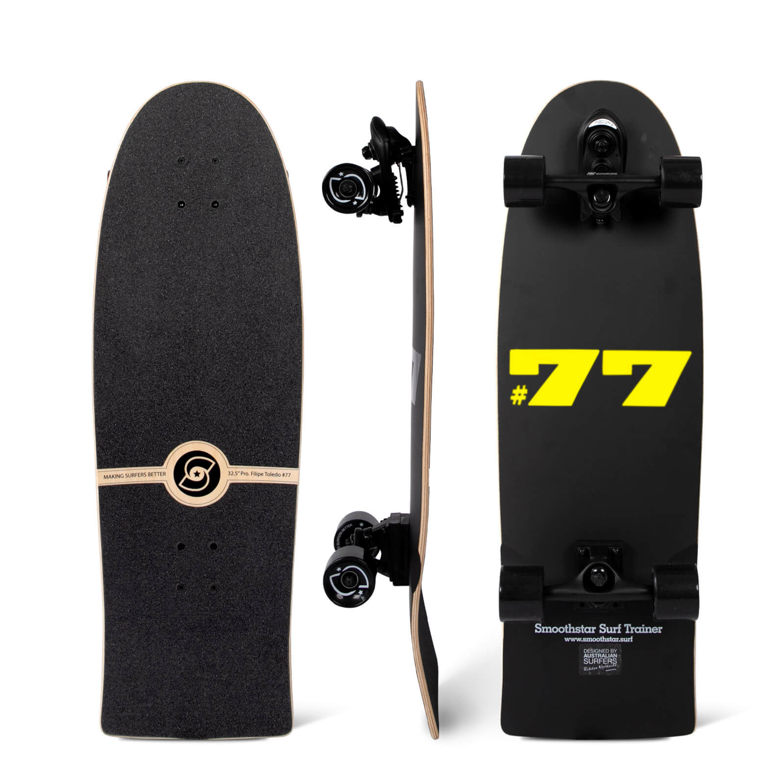 Limited Edition 32.5″ Filipe Toledo #77 THD Yellow